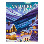Valloire : Toile Alpestre, Éclats d'Hiver en Harmo ポスター (正面)