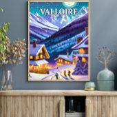 Valloire : Toile Alpestre, Éclats d'Hiver en Harmo ポスター