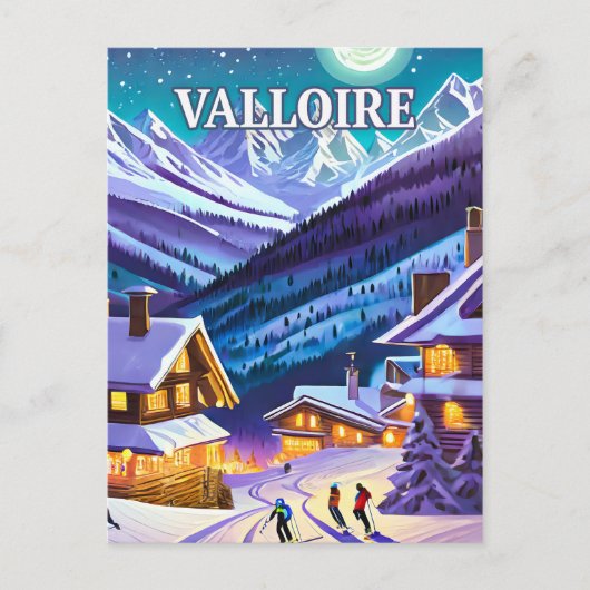 Valloire : Toile Alpestre, Éclats d'Hiver en Harmo ポストカード (正面)