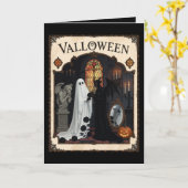 Valloween Ceremony Ghost And Robed Figure カード (黄色い花)