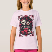 Valloween Loving Skeleton Couple Tシャツ (正面)