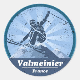 Valmeinier Station de ski - Skieur ラウンドシール