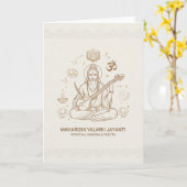 Valmiki jayanti celebration card カード (黄色い花)