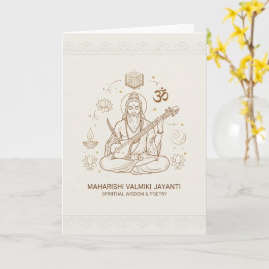 Valmiki jayanti celebration card カード (黄色い花)