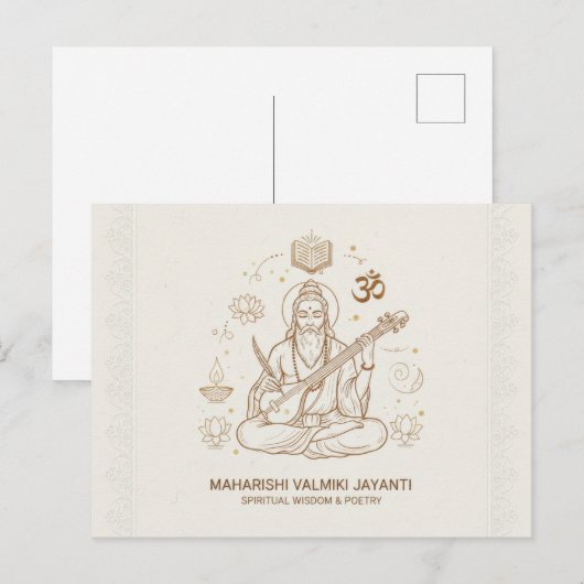 Valmiki jayanti celebration card ポストカード (正面/裏面)