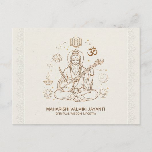 Valmiki jayanti celebration card ポストカード (正面)