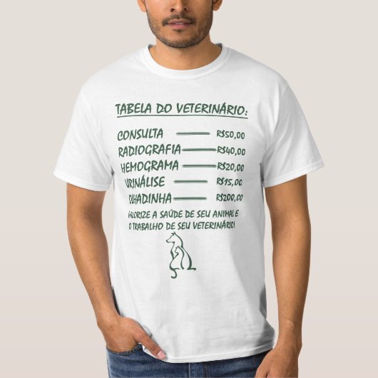 Valorize o Veterinário Tシャツ (正面)