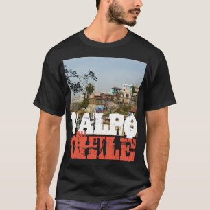 "Valpo" Valparaísoチリ都市眺め3 Tシャツ