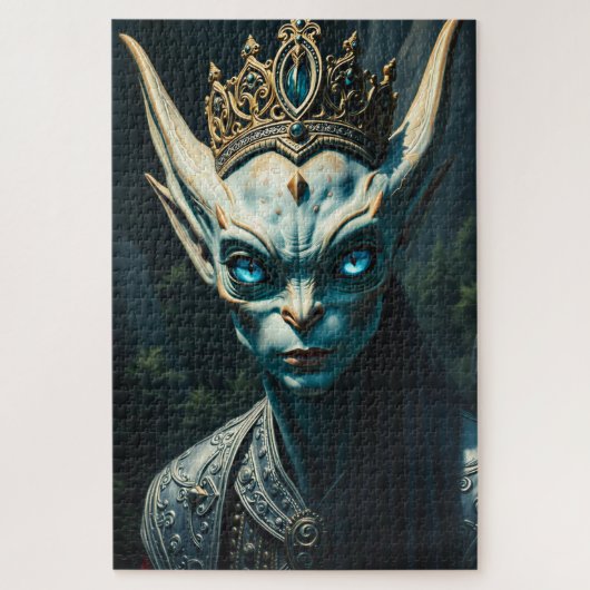 Valtharion Ancient Azure Elf King Dark Fantasy ジグソーパズル (縦)