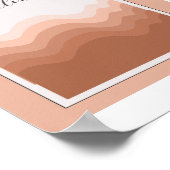 Value Element of Art Poster Pink White Boho Classr ポスター (角)