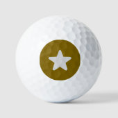 Value Jungle Green  with WhiteStar Golf Ball ゴルフボール (正面)