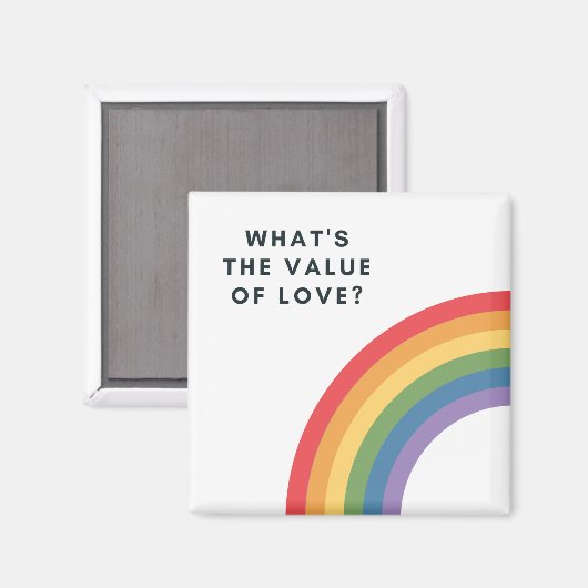 Value of Love - Rainbow Magnet マグネット (正面/裏面)