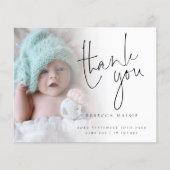 Value Photo Script Thank You Birth Announcement チラシ (正面)