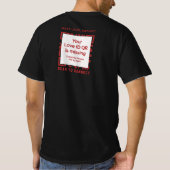 Value T-Shirt "Banner" - QR - ORIGIN Collection Tシャツ (裏面)