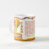 ValxArtの(占星術の)十二宮図の地球のヘビの射手座は1989年を生まれます コーヒーマグカップ (正面左)