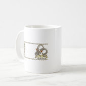 Valxartレオの牡羊座の(占星術の)十二宮図の友情のギフト コーヒーマグカップ (正面左)