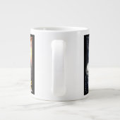 Valxart著魚類の牡羊座の(占星術の)十二宮図の先端 ジャンボコーヒーマグカップ (裏面)