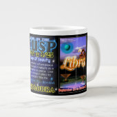 Valxart著《星座》乙女座の天秤座の(占星術の)十二宮図の先端 ジャンボコーヒーマグカップ (正面右)