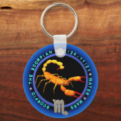 Valxart蠍座〔占星術の〕十二宮図ロゴ キーホルダー (正面)