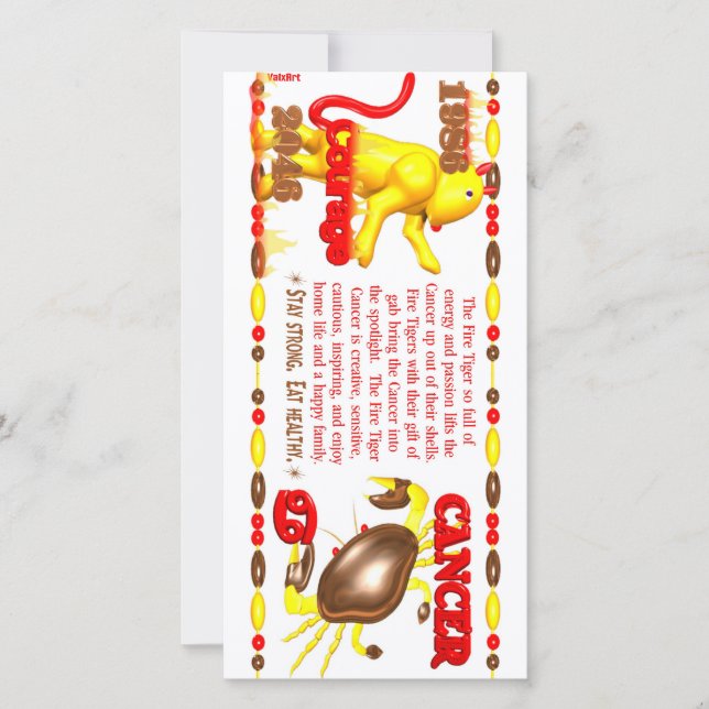 Valxart 1986 2046 FireTiger〔占星術の〕十二宮図がん (正面)