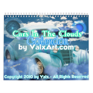 valxart.com著雲のカレンダーの車 カレンダー