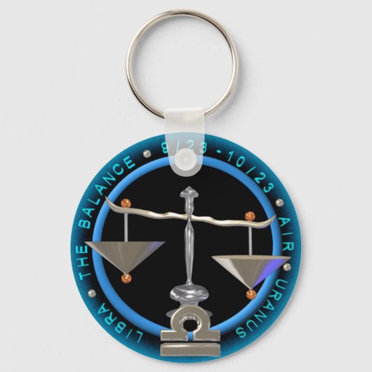 Valxart Libra〔占星術の〕十二宮図ロゴ キーホルダー (正面)