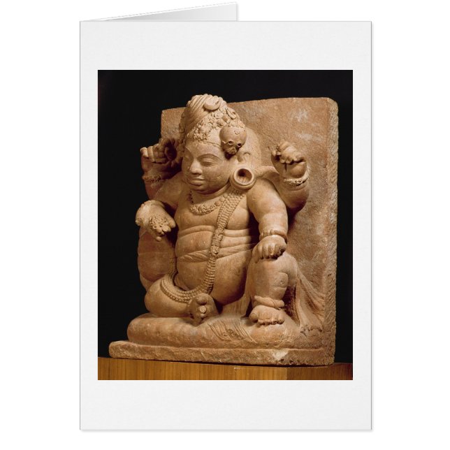 VamanaとしてSivaの姿、Mansarのマハラシュトラ(赤 (正面)