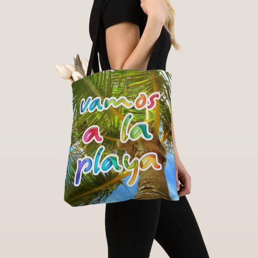 vamos a la playa トートバッグ (クローズアップ)