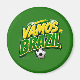 VAMOS BRAZIL 2026 ファン | ブラジル人 マグネット