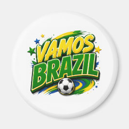 VAMOS BRAZIL 2026 ファン | ブラジル人 マグネット
