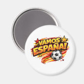 VAMOS ESPANA ファン | 愛国 スペイン フットボール マグネット (正面/裏面)