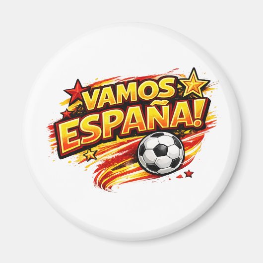 VAMOS ESPANA ファン | 愛国 スペイン フットボール マグネット (正面)
