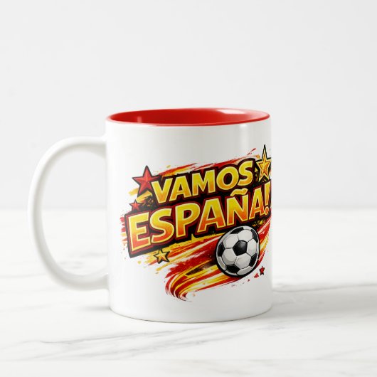 VAMOS ESPANA マグカップ | 愛国的なスペインサッカー (左)