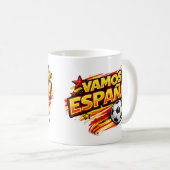 VAMOS ESPANA マグカップ | 愛国的なスペインサッカー (正面右)