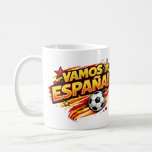 VAMOS ESPANA マグカップ | 愛国的なスペインサッカー (左)