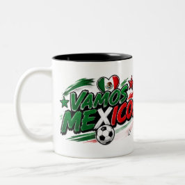 VAMOS MEXICO! ファン| メキシコ プライド サッカー ツートーンマグカップ