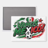 VAMOS MEXICO! | メキシコを愛するサッカーグッズ マグネット (正面/裏面)