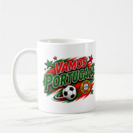 VAMOS PORTUGAL! ファン | ポルトガルを愛するサッカーファン向け コーヒーマグカップ