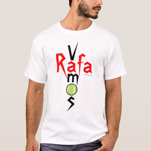 Vamos RafaのテニスのTシャツ2 Tシャツ (正面)