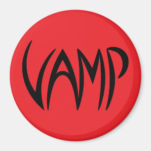 Vamp文字(赤/黒)バージョン マグネット