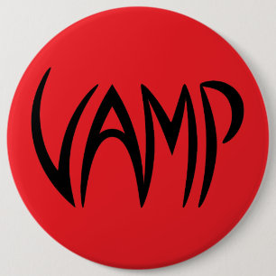 Vamp文字(赤/黒)バージョン 缶バッジ