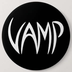 Vamp文字(黒/白)バージョン 缶バッジ