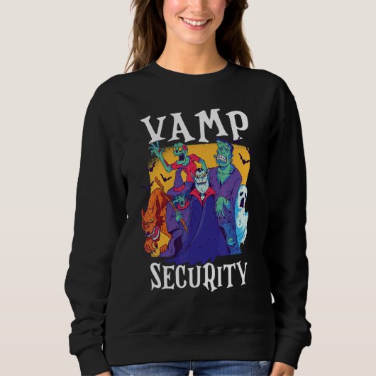 Vamp Security  Easy Halloween Costume スウェットシャツ (正面)