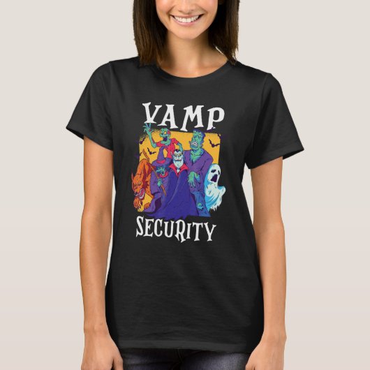 Vamp Security Easy Halloween Costume Tシャツ (正面)