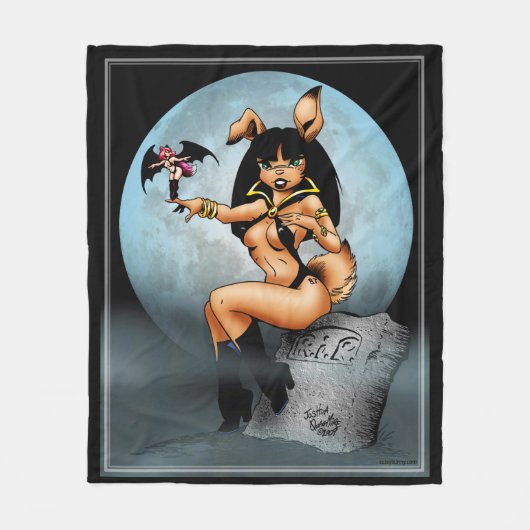 vampiとしてケリー フリースブランケット (正面)