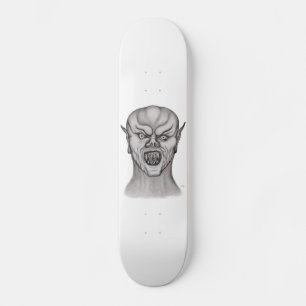 Vampir black and white design スケートボード