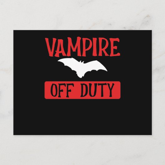 Vampire bat off duty ポストカード (正面)