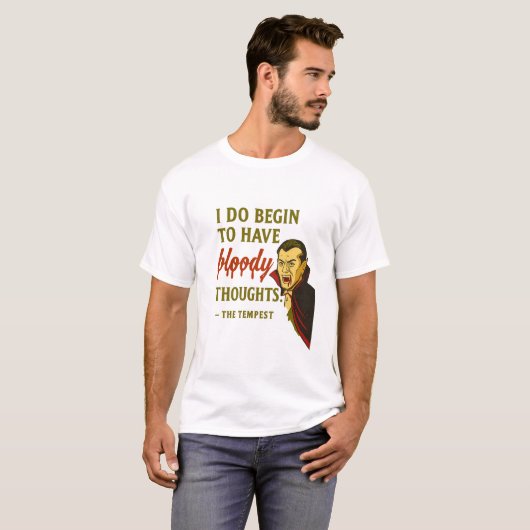 Vampire Bloody Thoughts  Tシャツ (正面フル)