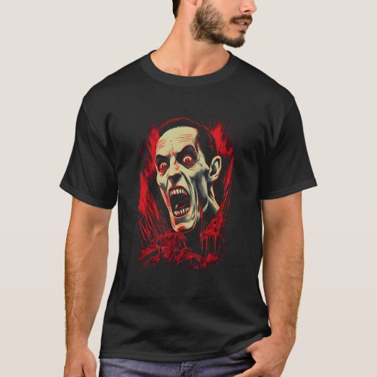 Vampire Dracula by Haunted Horror Halloween 6 Tシャツ (正面)