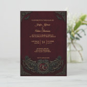 Vampire Gothic Halloween Wedding Invitation 招待状 (スタンド正面)